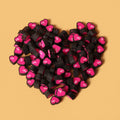 Heart Clay Beads 10mm Black Rose Red Polymer 100pcs