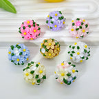 Flower Cluster Clay Beads 20mm Fresh Camellia Polymer 10pcs 2