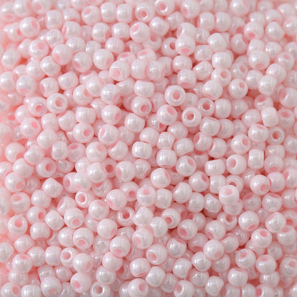 Czech Seed Glass Beads 4mm Glossy Pastel Colors 300pcs 18