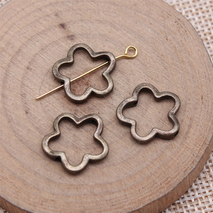 Hollow Flower Metal Beads 16mm Vintage Inspired Openwork 60pcs 3