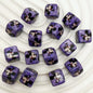 Square Acrylic Beads 14mm Diagonal-Hole Mickey and Sanrio Printed 50pcs 7