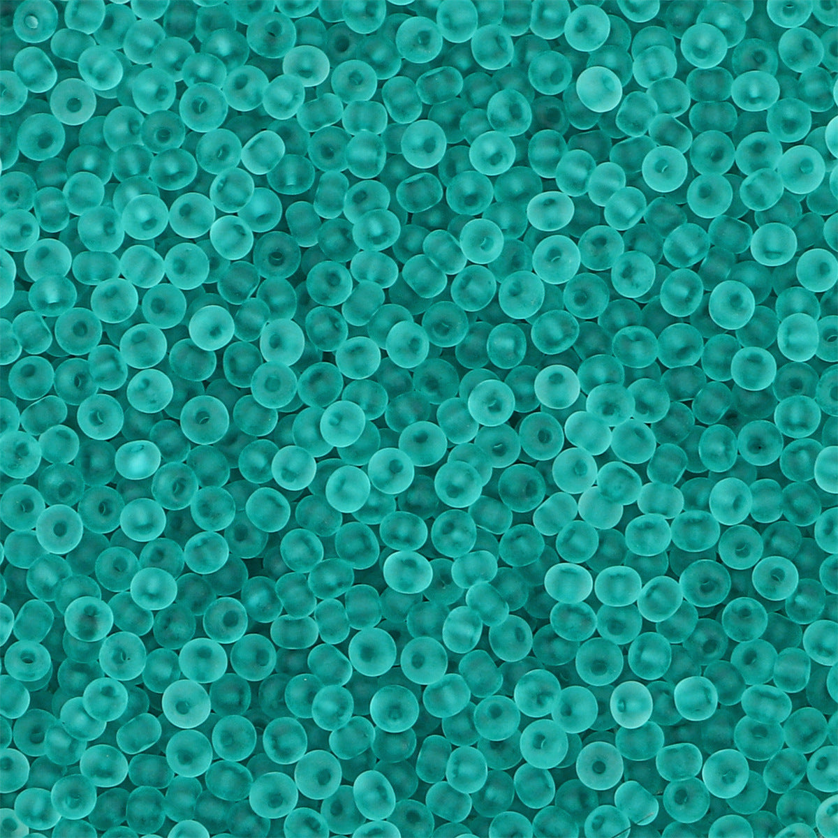 Transparent Frosted Seed Glass Beads 2mm with 1mm Hole 660pcs 34