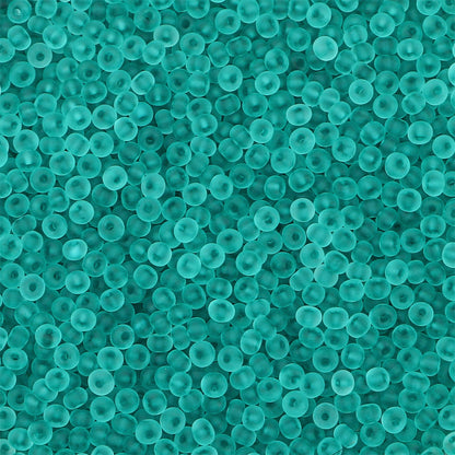 Transparent Frosted Seed Glass Beads 2mm with 1mm Hole 660pcs 34