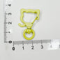 Zinc Alloy Puppy Head Keychain Clasps Spray Painted 35mm 20pcs 13