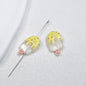 Clear Popsicle Acrylic Beads 20mm Colorful Drip Design 50pcs 10