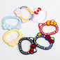 Painted Hello Kitty Acrylic Beads 72mm Colorful Bezel Frame 10pcs 4
