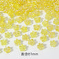 Plating AB Colored Floret Resin Beads 7mm Transparent 100pcs 7