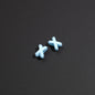 Baking Painted X Acrylic Beads 8mm Glossy Colorful 100pcs 14