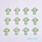 Transparent Cross Acrylic Beads 16mm Colored Glossy 100pcs 10