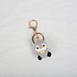 Crochet Penguin Keychain Pastel Colors with Bow Tie 1pc 7