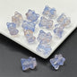 Transparent Bear Glass Beads 13x16mm Pastel Colors 100pcs 2