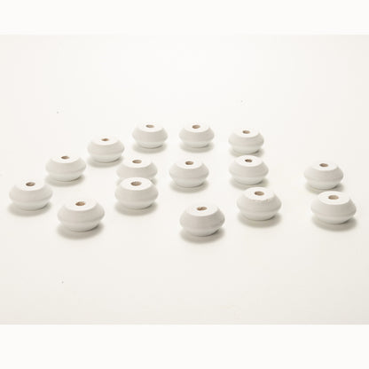 Wood UFO Spacer Beads 20mm Colored 100pcs 4
