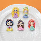 Elegant Resin Princess Series Resin Beads Glossy Pastel 10pcs 2