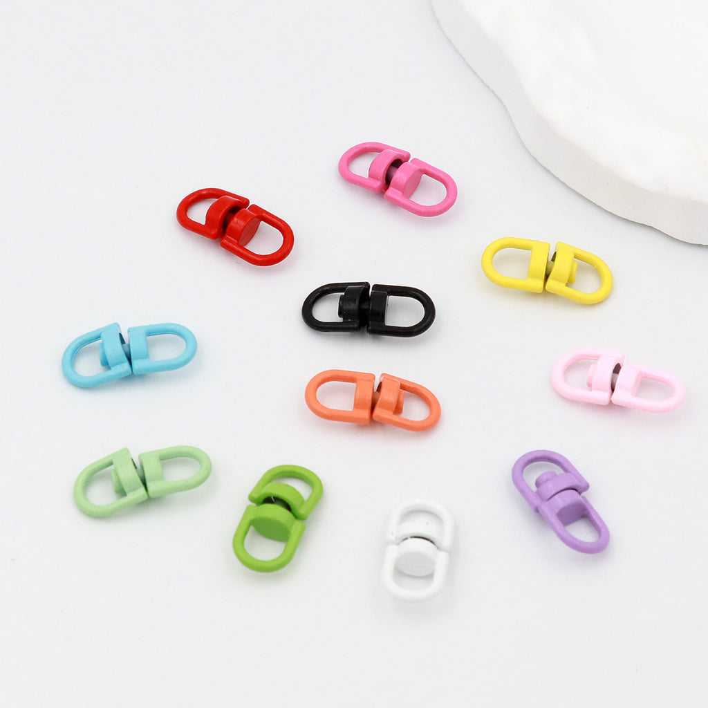 Painted Alloy Swivel Double End Clasp Connectors 19mm 100pcs 3