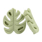 Silicone Focal Beads Leaf Soft Veined Upright Design 20pcs 9