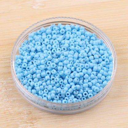 Ceramic Electroplated Seed Glass Beads 4mm Glossy Mixed Colors 460pcs 16