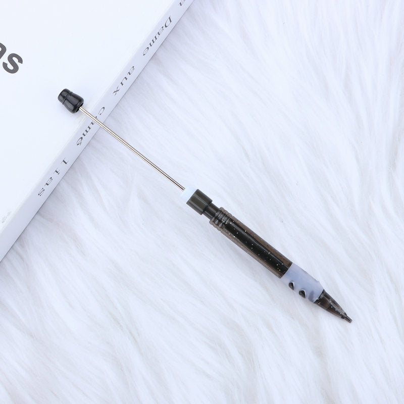 Beadable Mechanical Pencil Translucent Glittered Plastic Barrel 0.5mm 7