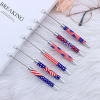 Beadable Ballpoint Pen Printed Flag Sunflower Pattern Long 167mm 2