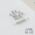 Christmas Tree Heart Acrylic Beads Silver Faceted CCB Plastic 4