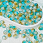 Crackle Glass Beads Round 10mm Transparent Mixed Colors 50pcs 67