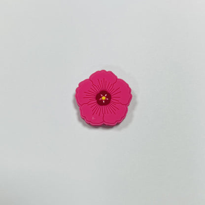 Silicone Focal Beads Flower Pastel Petal Detail 20pcs 11