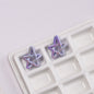 Plated Hollow Star Acrylic Beads 22mm Colorful Mixed 20pcs 4