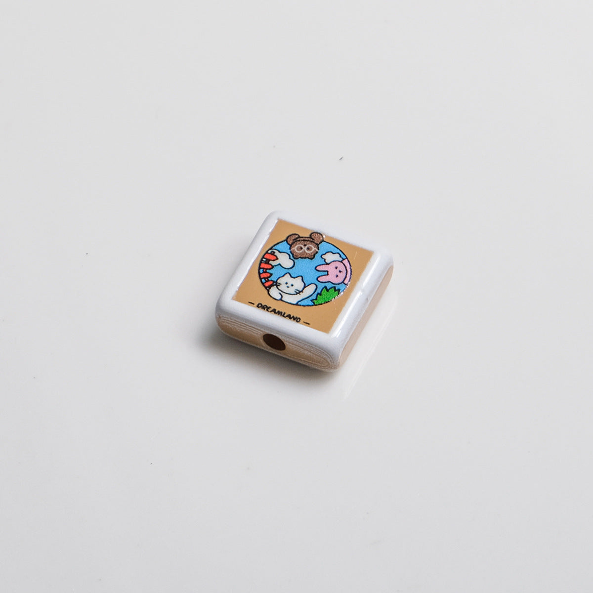 Polaroid Square Acrylic Beads 25mm Mini Camera Designs 10pcs 21