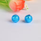 Lampwork Glass Beads Round 10 12mm Silver Foil Colorful 5pcs 9