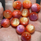 Gradient Color Resin Beads 8-16mm Round Glossy Polished 50pcs