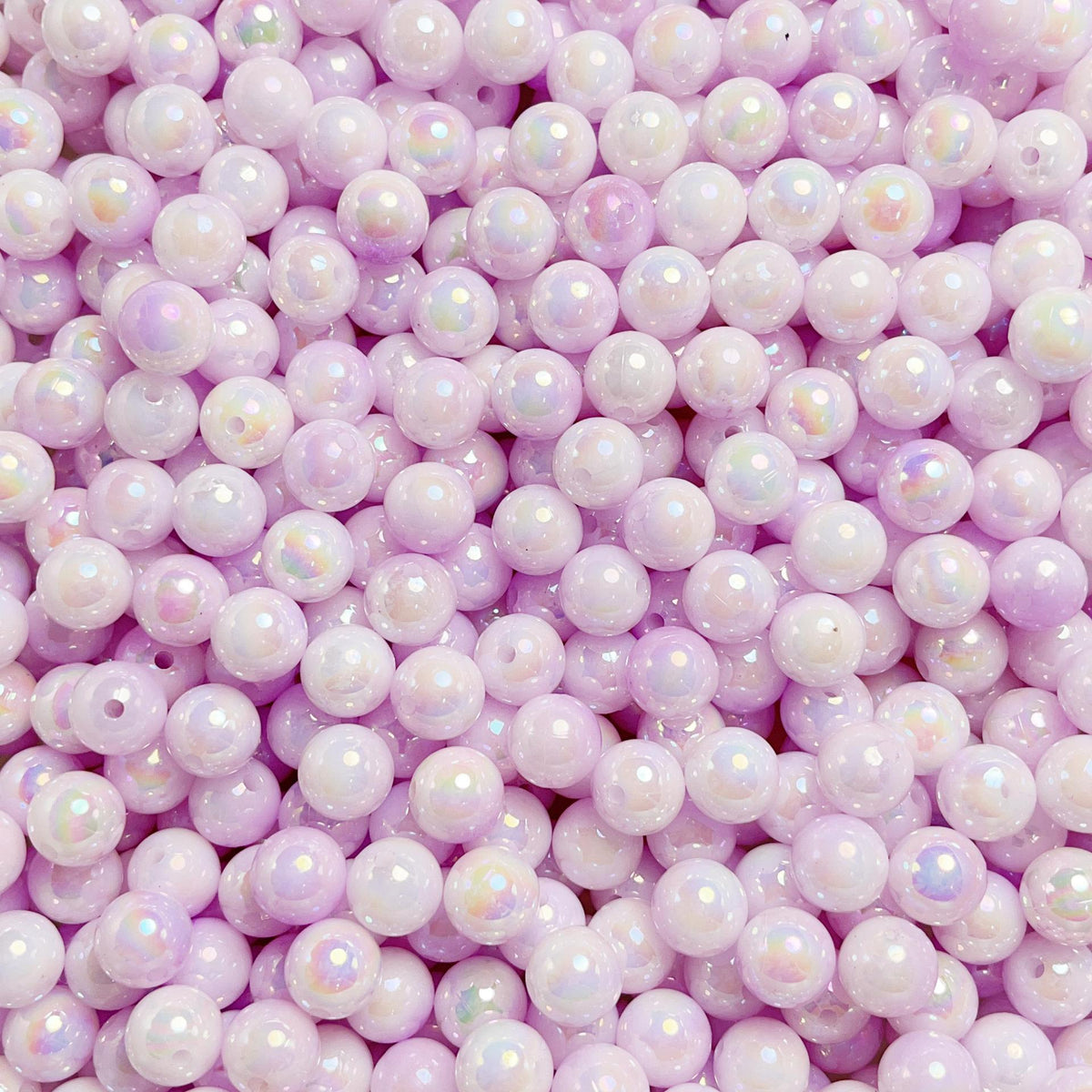 Pearl Round Acrylic Beads 6-10mm Dual Color Gradient Imitation Pearl 4