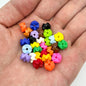 Acrylic Zigzag Spacer Beads 9mm Dopamine Colored Baking Painted 40pcs 19
