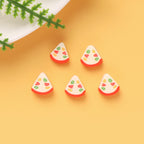 Fruit Cake Pattern Clay Beads 10mm Polymer Mixed Colors 100pcs 3