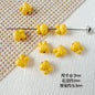 Rabbit Metal Beads 7mm Baking Painted Granular Alloy 30pcs 7