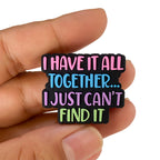 Silicone Focal Beads English Short Sentence Vibrant Colorful 20pcs 5