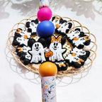 Silicone Focal Beads Ghost Mickey Minnie Halloween 20pcs