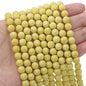 Frosted Round Glass Beads 8mm Soft Matte Pastel Colors 70pcs 13