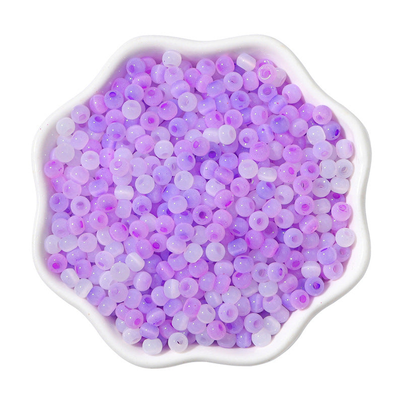 Cat Eye Jade Ice Seed Glass Beads 4mm Soft Pastel Translucent 150pcs 25