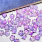 Small Star Czech Glass Beads 8mm Translucent Gold Flecked 50pcs 5
