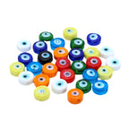 Lampwork Glass Beads Evil Eye Bright Color Handmade 10mm 10pcs 5