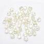 Faceted Four Sided Glass Beads 8mm Electroplated Colorful 50pcs 14