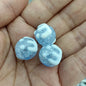 Hand Painted Round Acrylic Beads 16mm Crackle Texture 100pcs 10