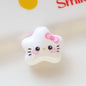 White Hello KT Star Acrylic Beads 20mm Cute Expression 20pcs 10