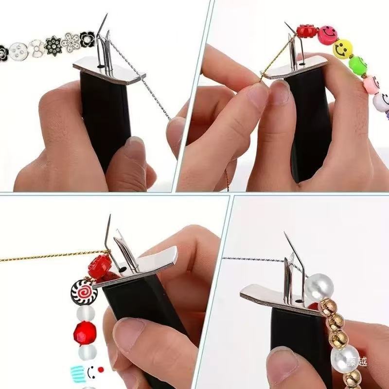 Bead Threading Knotter Tools Plastic Metal 15cm 2pcs 2