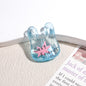 Transparent Handbag Acrylic Beads 25mm Cartoon Pattern Printed 10pcs 7