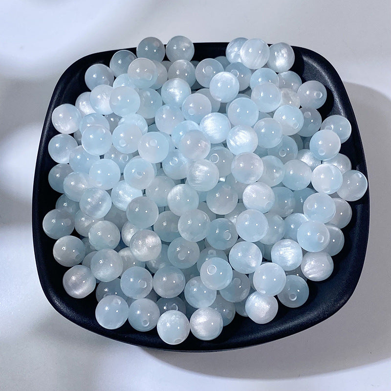 Light Color Gradient Resin Beads 8mm Pastel Soft Shades 100pcs 2