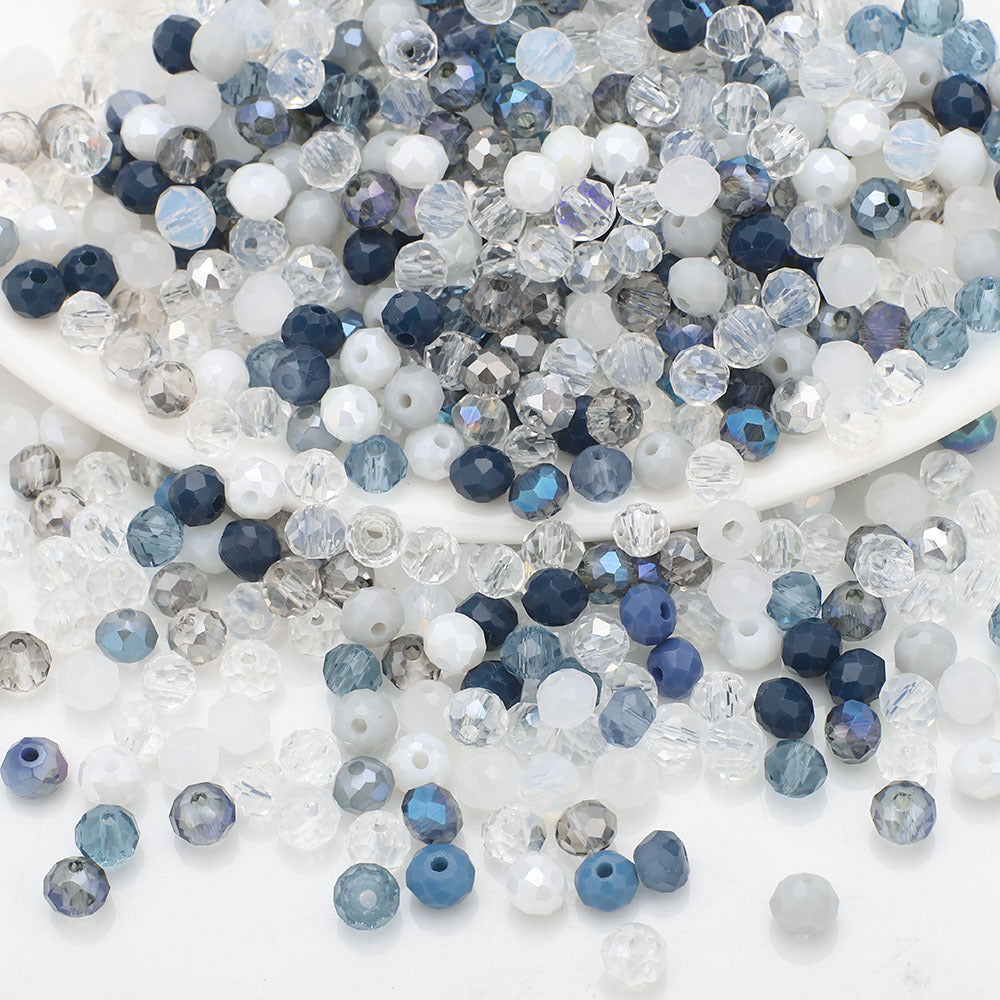 Czech Electroplated Faceted Glass Beads 8mm Soft Shimmer 100pcs 19