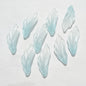 Czech Glass Beads Seaweed Leaf 14x37mm Translucent Green Blue Jasper 100pcs 21