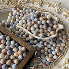 Crackle Round Glass Beads 10mm Imitation Jade Pastel Colors 40pcs 2