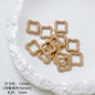 Hollow Clover Frame Acrylic Beads 13mm Colorful Mixed 100pcs 16