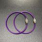 PVC Coated Wire Key Rings Colorful Durable 15cm 20pcs 8